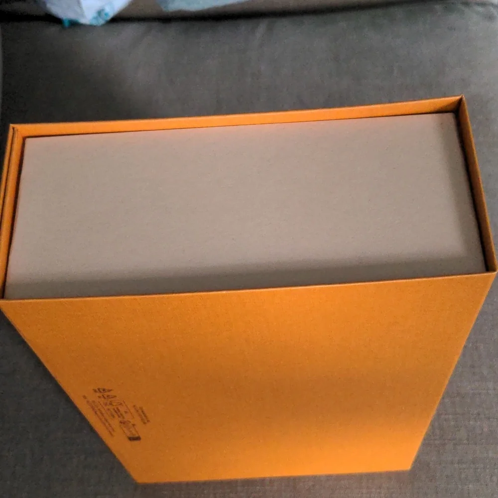 Louis Vuitton Signature Orange Box, 11  By 7 1/2 Inches.  Excellent Condition